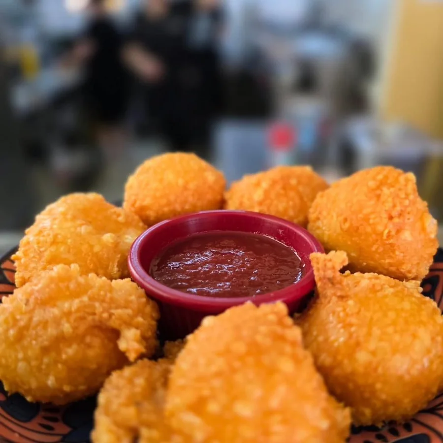 Crispy cheese croquettes